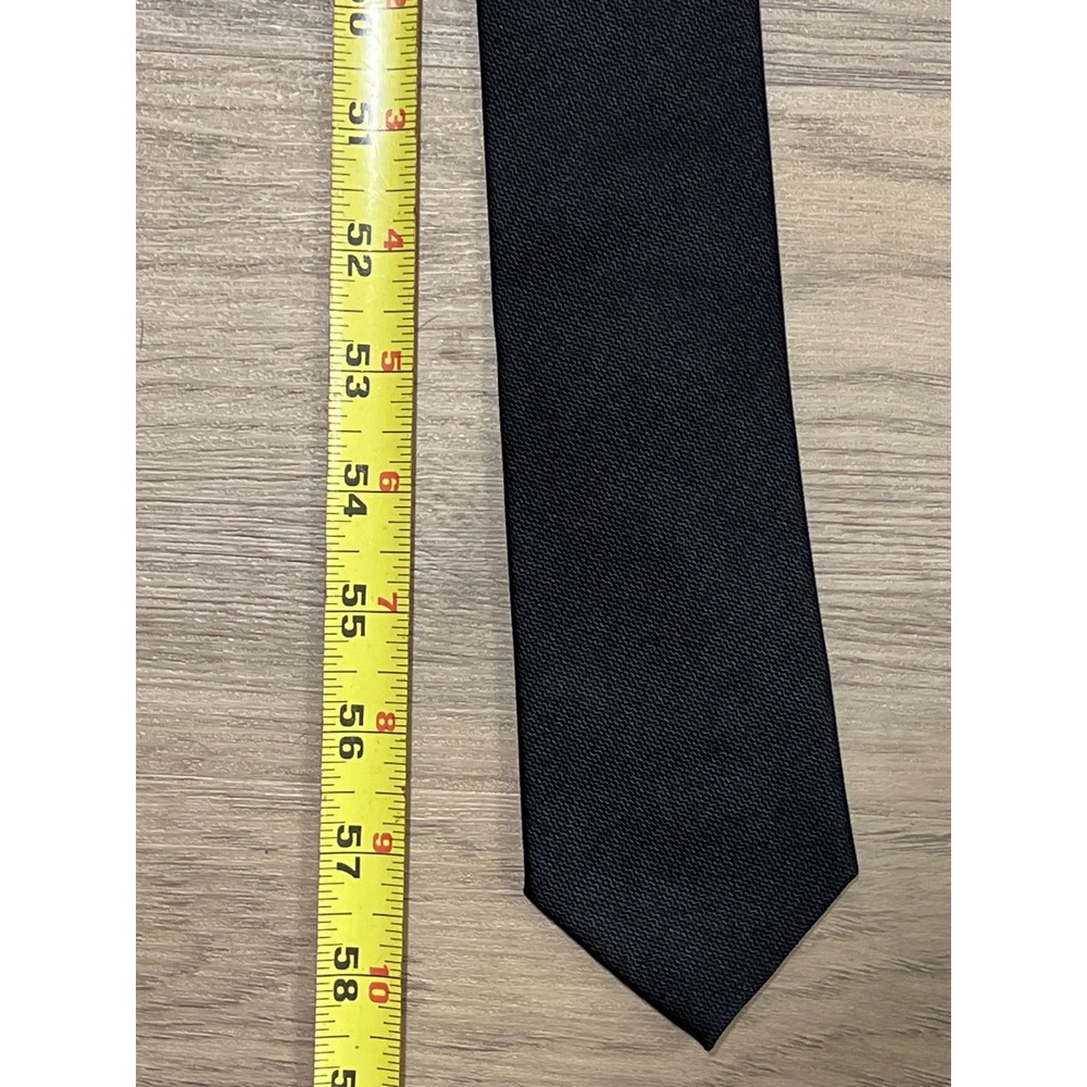 Tiger of Sweden Silk Classic Black Necktie Men's Fashion Formal Business - Picture 6 of 6